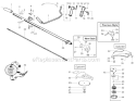 Part Location Diagram of 502208607 Weed Eater Handle, Half, Right